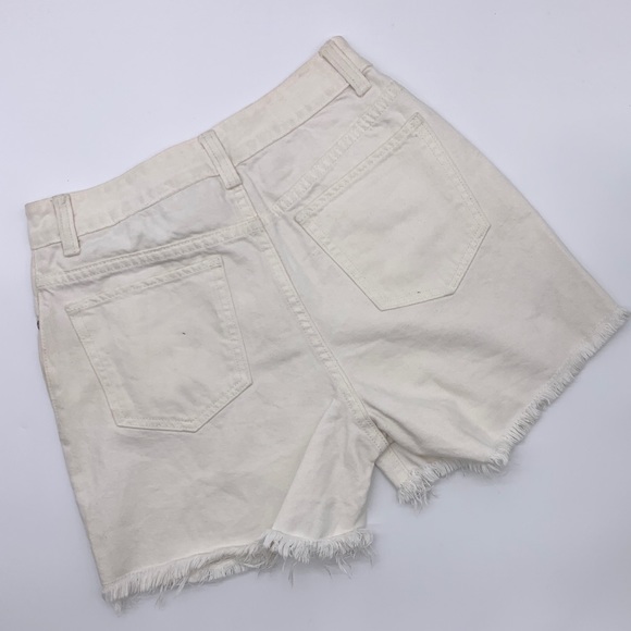 Ripped Jeans Shorts Off White - Picture 2 of 5